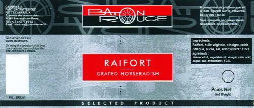 Grated Raifort